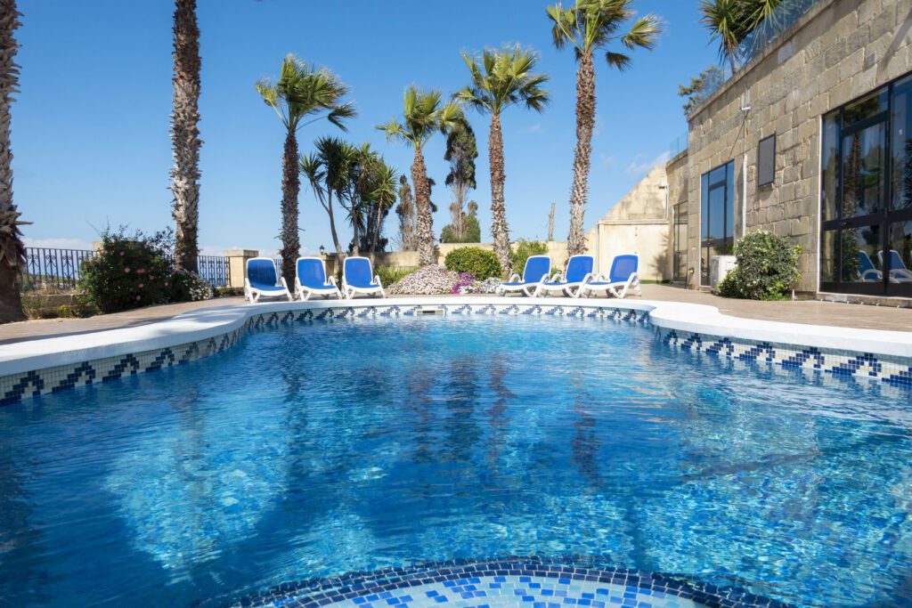 Large outdoor pool at Zest Farmhouse in Gozo - Pet Friendly